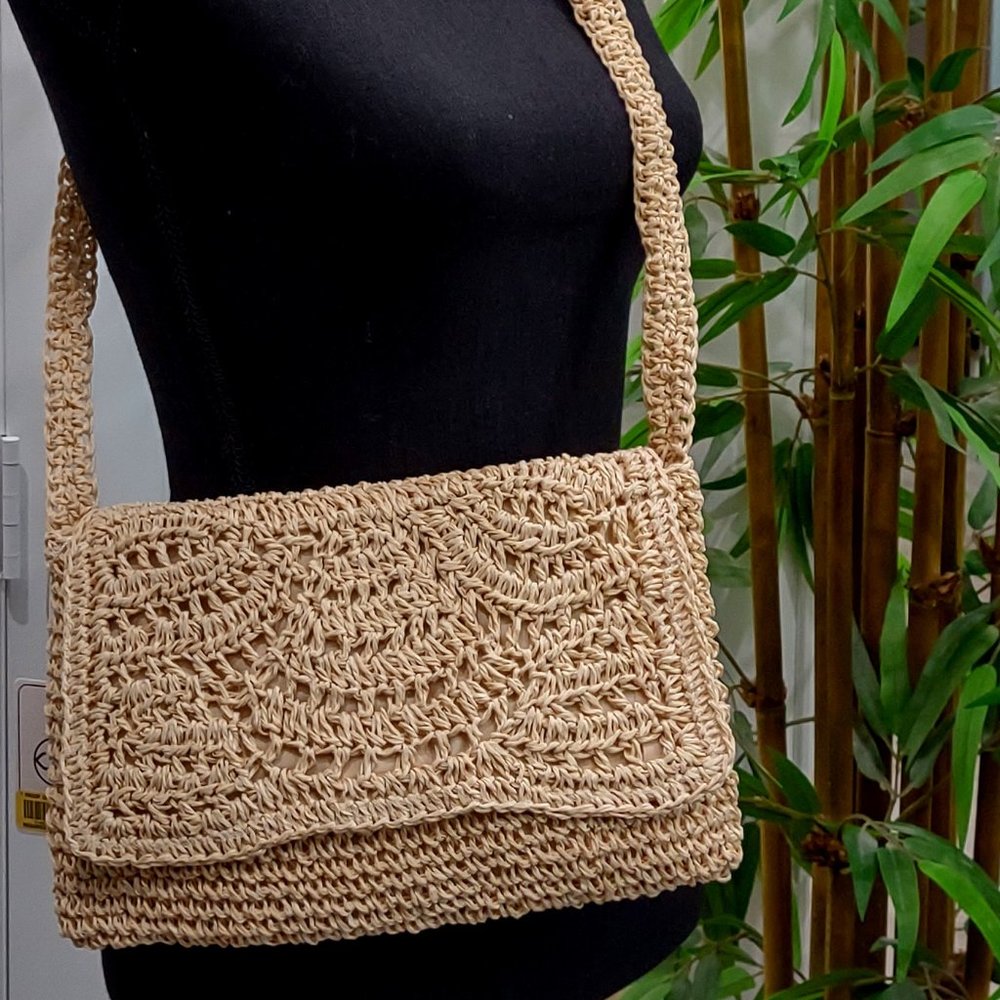 Straw Studios Woven Shoulder Handbag / Crossbody